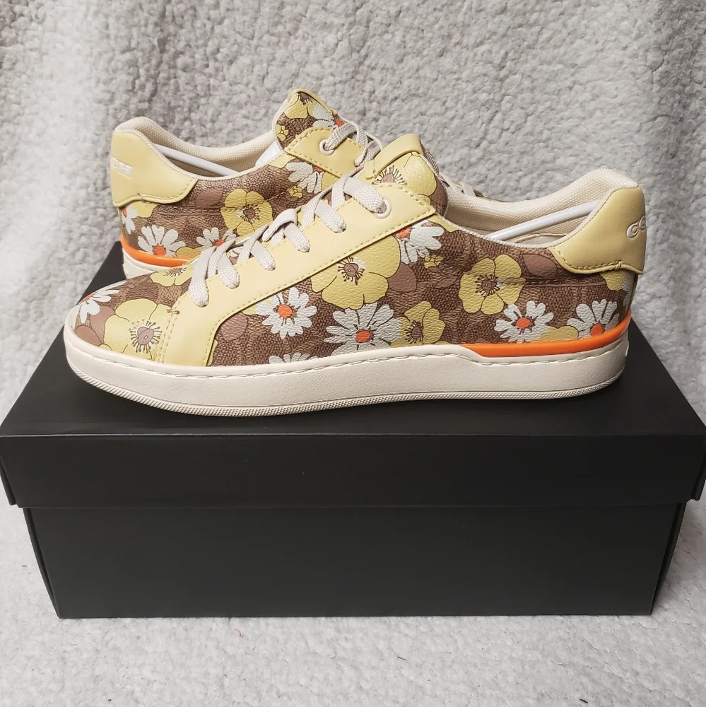 COACH Lowline Coated Canvas Sneakers